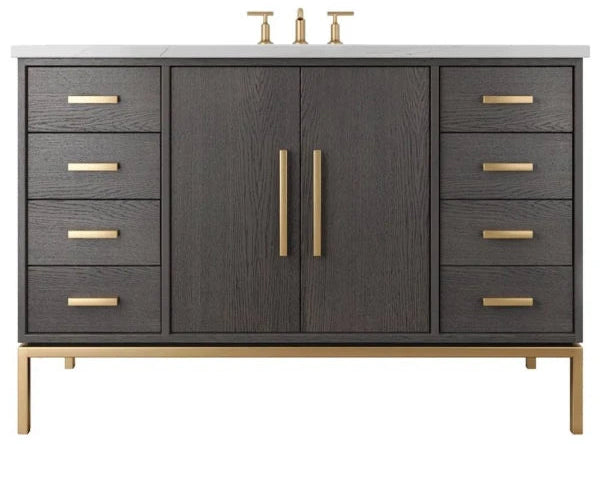 Vanderloc Rift White Oak Single Extra Wide Bathroom Vanity