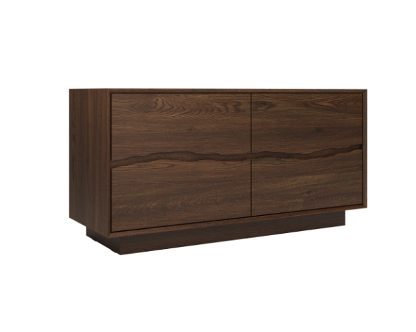 Vanderloc Ventura Four Drawer Double Freestanding Bathroom Vanity with Integrated Wood Countertop
