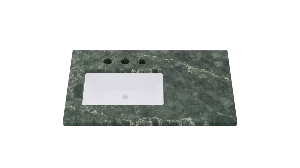 Vanderloc Silestone® Quartz Vanity Top - Single Rectangle Left Offset Sink
