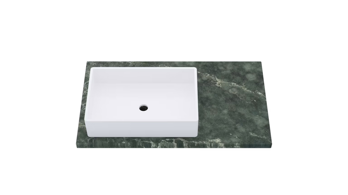 Vanderloc Silestone® Quartz Vanity Top - Single Vigo Left Offset Sink