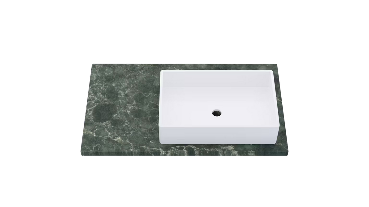 Vanderloc Silestone® Quartz Vanity Top - Single Vigo Right Offset Sink