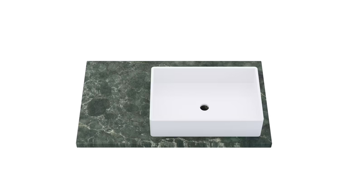 Vanderloc Silestone® Quartz Vanity Top - Single Vigo Right Offset Sink