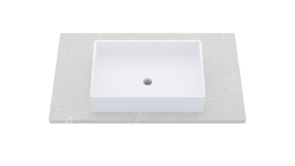 Vanderloc Silestone® Quartz Vanity Top - Single Vigo Centered Sink