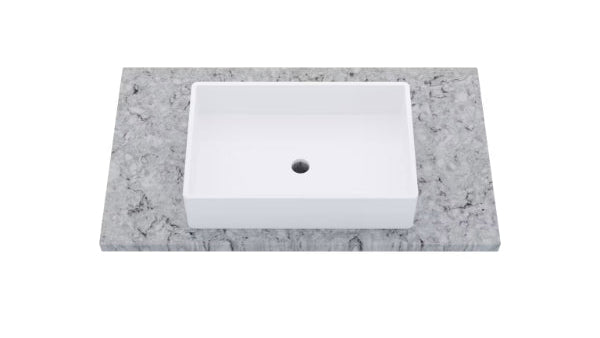 Vanderloc Silestone® Quartz Vanity Top - Single Vigo Centered Sink