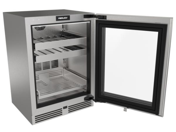Perlick G5 Luxe 24" Glass Door Beverage Center – Indoor/Outdoor Rated - Panel Ready