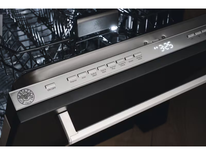 Bertazzoni Professional 24" Tall Tub Dishwasher 42dB, 6 Wash Cycles  – Stainless Steel, Carbonio, Panel Ready