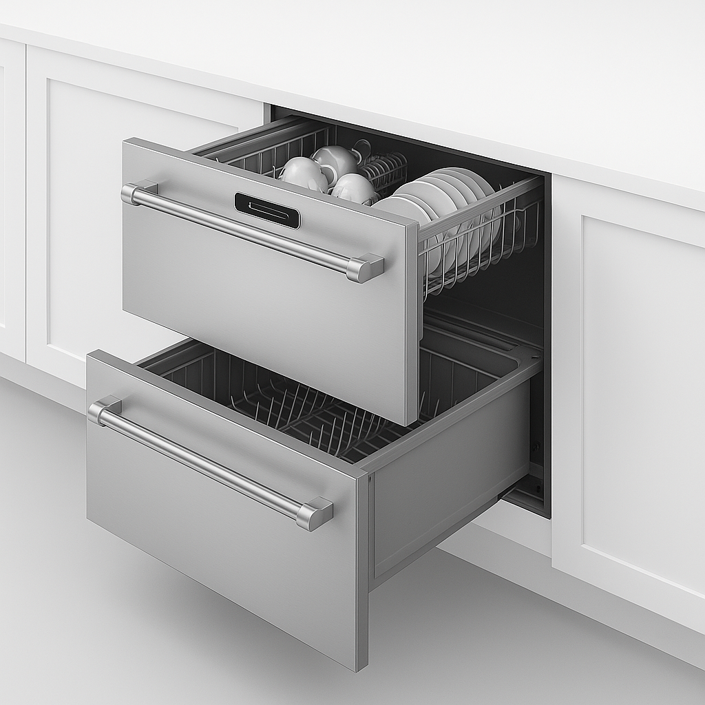 Corvelle Double DishDrawer — Stainless Steel