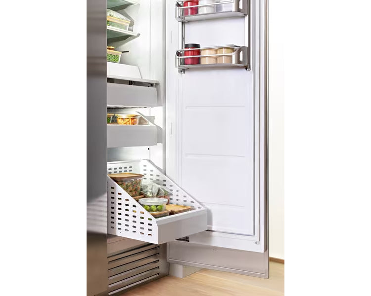 Bertazzoni Professional T-Series 18" Built-In Freezer Column - Stainless Steel, Carbonio, & Panel Ready - Right or Left Hinge