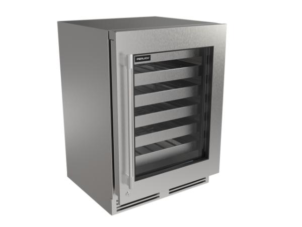 Perlick G5 Luxe 24" Glass Door Wine Reserve – Indoor/Outdoor Rated - Panel Ready