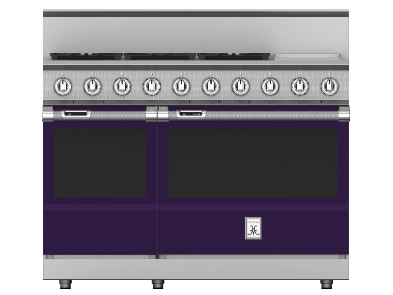 Hestan 48" Range 5 Burner with Griddle — Dual Fuel, Stainless Steel & Custom Finishes