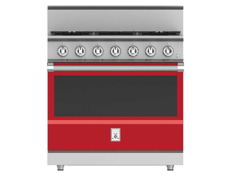 Hestan 36" Range  5 Burner — All Gas, Stainless Steel & Custom Finishes
