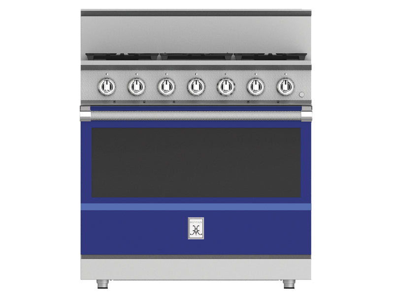 Hestan 36" Range  5 Burner — All Gas, Stainless Steel & Custom Finishes