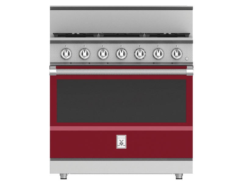 Hestan 36" Range  5 Burner — All Gas, Stainless Steel & Custom Finishes