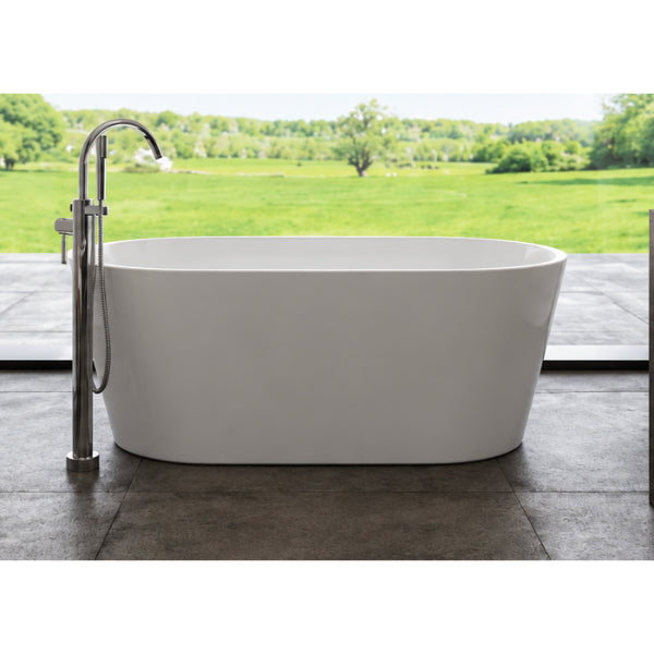 Produits Neptune Monaco F1 AFR Acrylic Freestanding Soaking or Therapy Bathtub – Center Drain – White