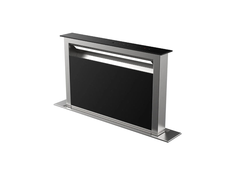 Faber Scirocco Lux Downdraft - Black Glass with Stainless Steel