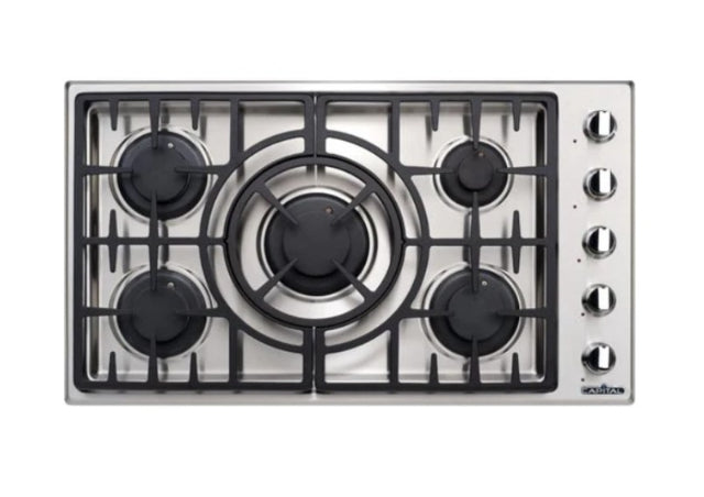 Capital 36" Drop-In Cooktop- Gas - Stainless Steel