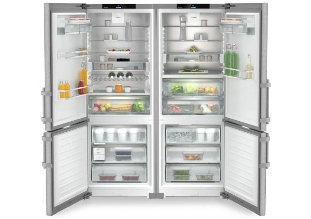 Liebherr 60" Side-by-Side Freestanding Refrigerator / Freezer with Ice Maker – Stainless Steel