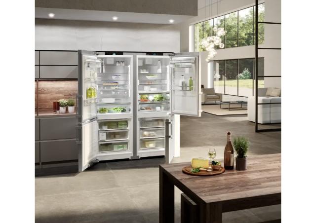 Liebherr 60" Side-by-Side Freestanding Refrigerator / Freezer with Ice Maker – Stainless Steel
