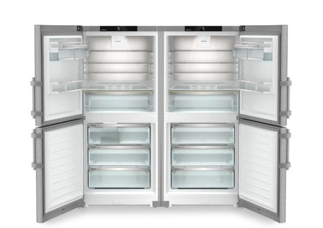Liebherr 60" Side-by-Side Freestanding Refrigerator / Freezer with Ice Maker  – Stainless Steel