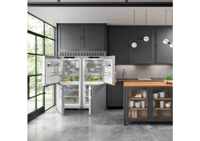 Liebherr 60" Side-by-Side Freestanding Refrigerator / Freezer with Ice Maker  – Stainless Steel