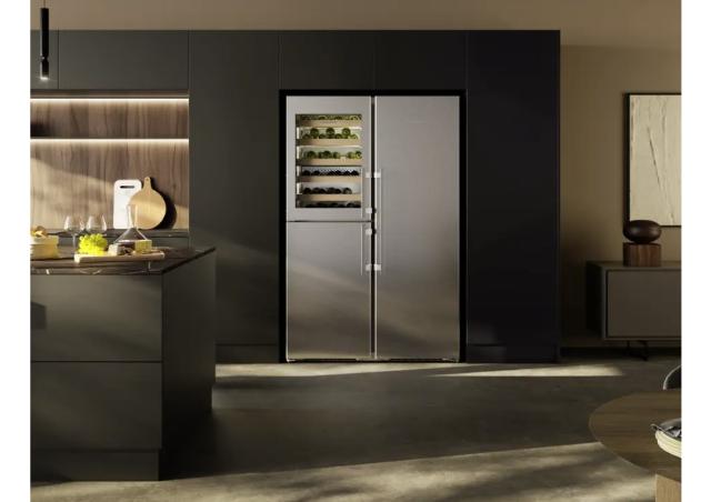 Liebherr 48" Side-by-Side Freestanding Refrigeration Suite with Wine Storage & Freezer — Stainless Steel