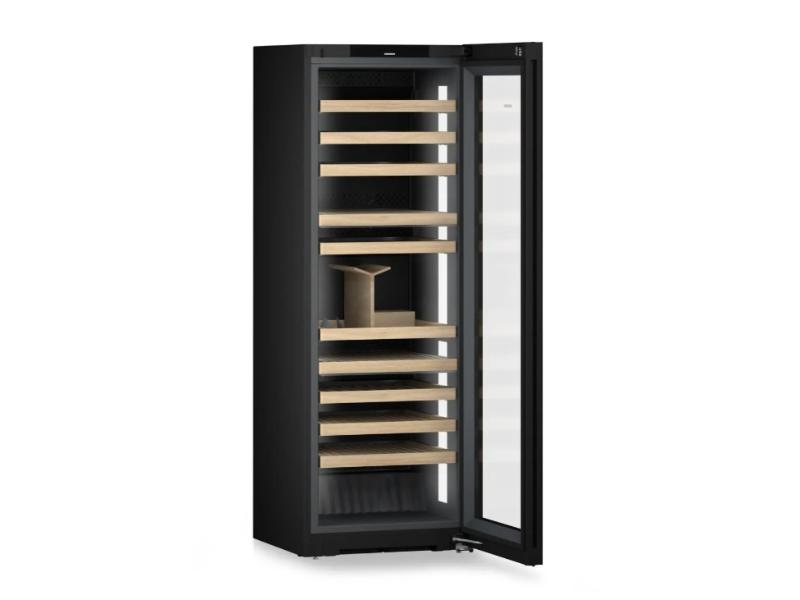 Liebherr 27" Freestanding Wine Storage Refrigerator - Triple Zone - Vinidor Selection - Black Glass