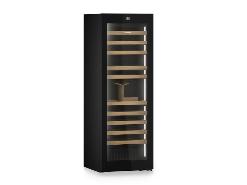 Liebherr 27" Freestanding Wine Storage Refrigerator - Triple Zone - Vinidor Selection - Black Glass