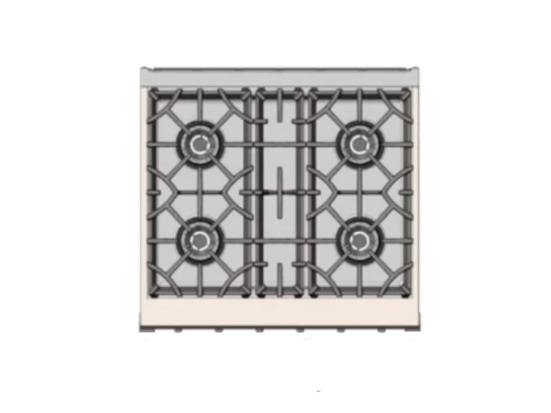 Hestan 30" Range  4 Burner — All Gas, Stainless Steel & Custom Colors