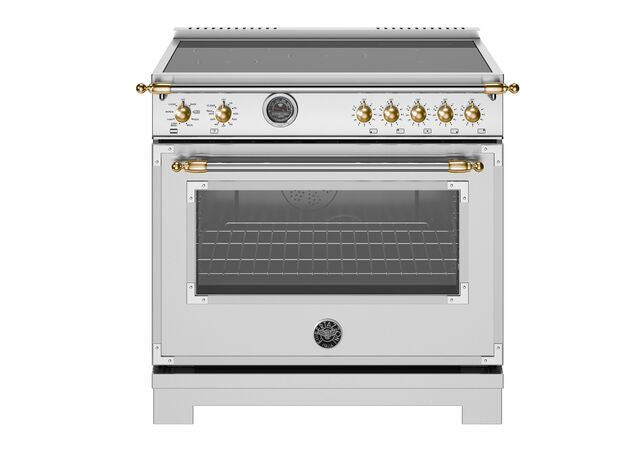 Bertazzoni Heritage Series 36" Range: Gas, Dual Fuel, and Induction — Stainless Steel, Black, and Ivory