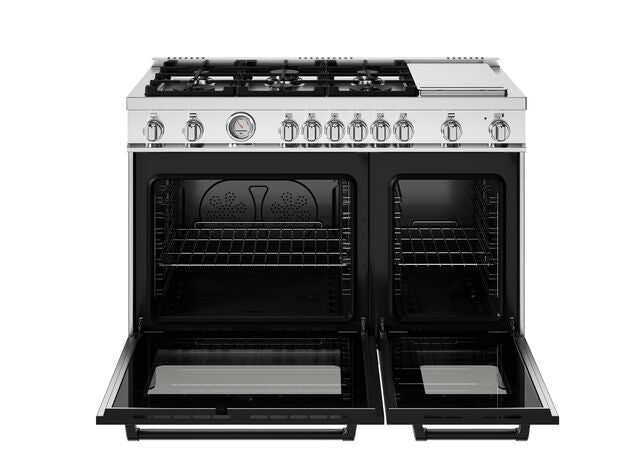 Bertazzoni Master Series 48" Range: Gas, Dual Fuel, and Induction — Stainless Steel, Black, and White