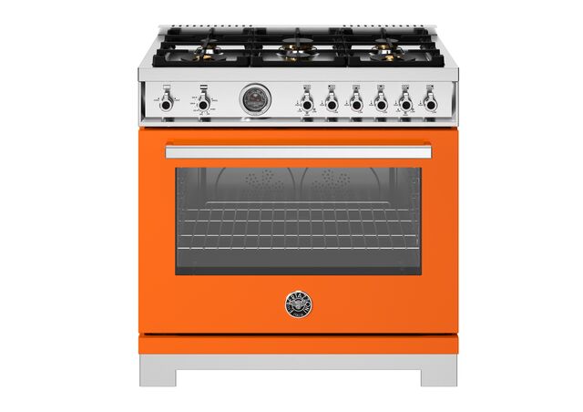 Bertazzoni Professional Series 36" Range:  Gas, Dual Fuel, and Induction — Multiple Finishes