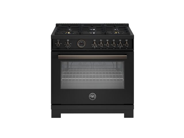 Bertazzoni Professional Series 36" Range:  Gas, Dual Fuel, and Induction — Multiple Finishes