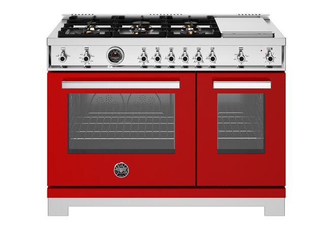 Bertazzoni Professional Series 48" Range: Gas, Dual Fuel, and Induction — Multiple Finishes
