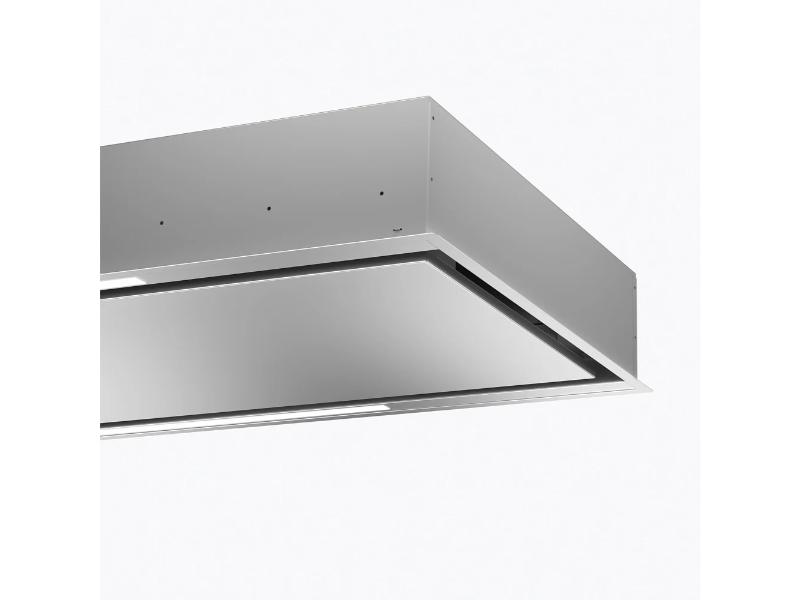 Faber Stratus Isola Ceiling Hood - 600 CFM - Stainless Steel & White Glass