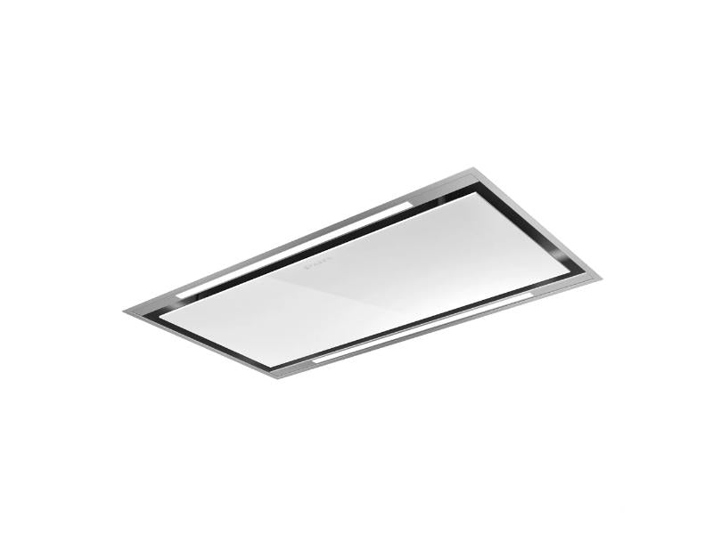 Faber Stratus Isola Ceiling Hood - 600 CFM - Stainless Steel & White Glass