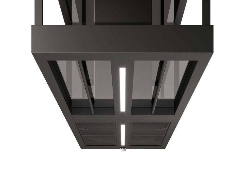 Faber T-Shelf Island Hood - 600 CFM - Black Matte