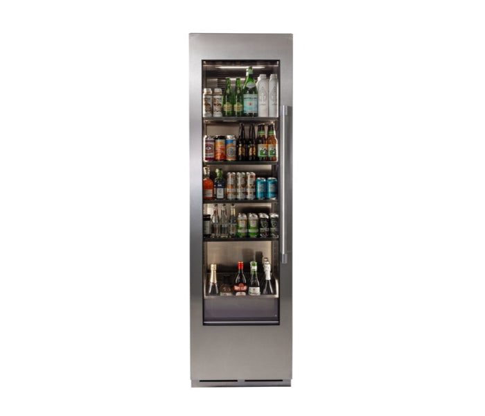 Perlick C-Series 24" Glass Door Single Zone Beverage Column – Indoor - Stainless Steel & Panel Ready - Right & Left Hinge