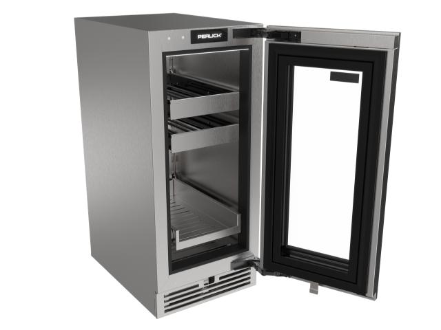 Perlick G5 Luxe 15" Glass Door Beverage Center – Indoor/Outdoor Rated - Panel Ready