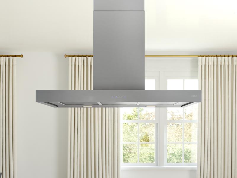 Zephyr Roma Island Hood – 600 CFM – Stainless Steel
