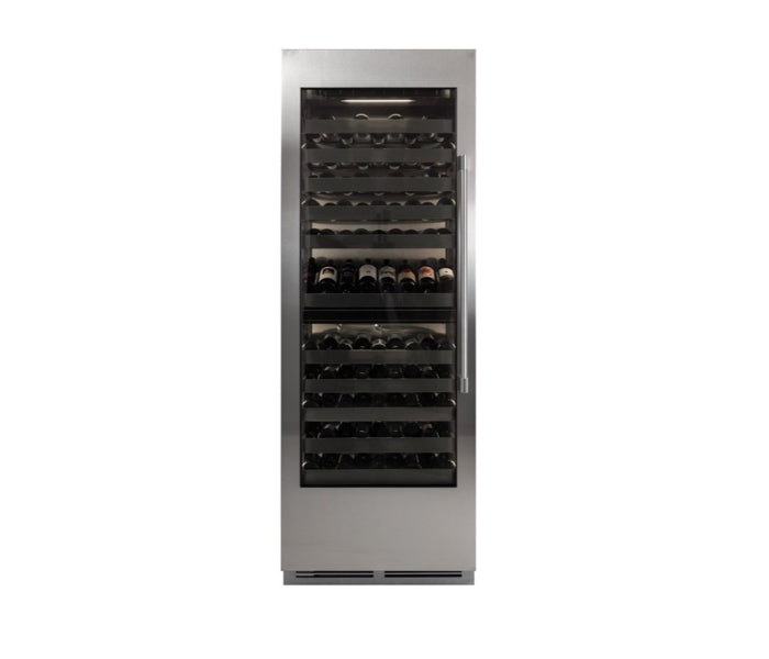 Perlick C-Series 30" Glass Door Dual Zone Wine Column – Indoor - Stainless Steel & Panel Ready - Right & Left Hinge