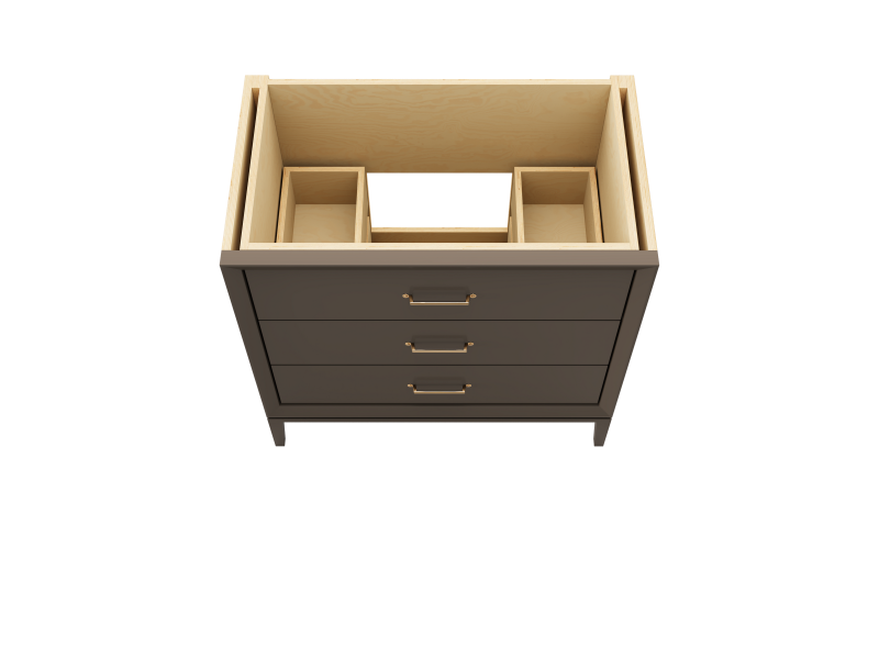 Vanderloc Alexandra Three Drawer Single Bathroom Vanity