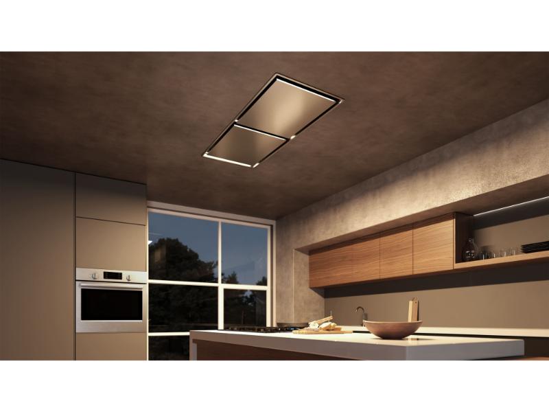 Elica Cielo Ceiling Mount - 600 / 1200 CFM – Stainless Steel & White