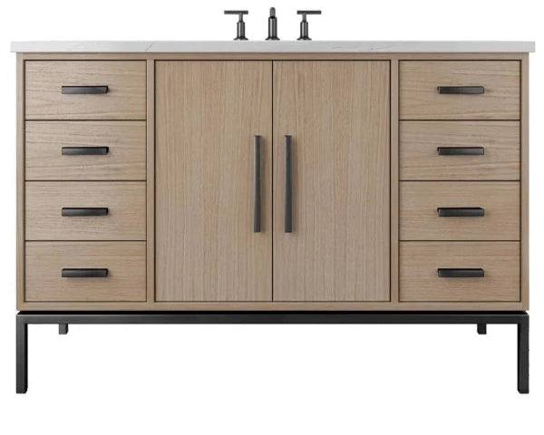 Vanderloc Rift White Oak Single Extra Wide Bathroom Vanity