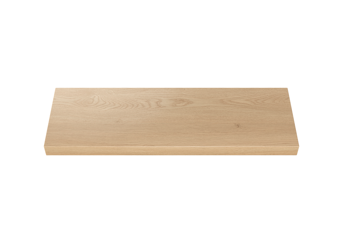 Vanderloc Plain Sliced Oak Floating Shelf