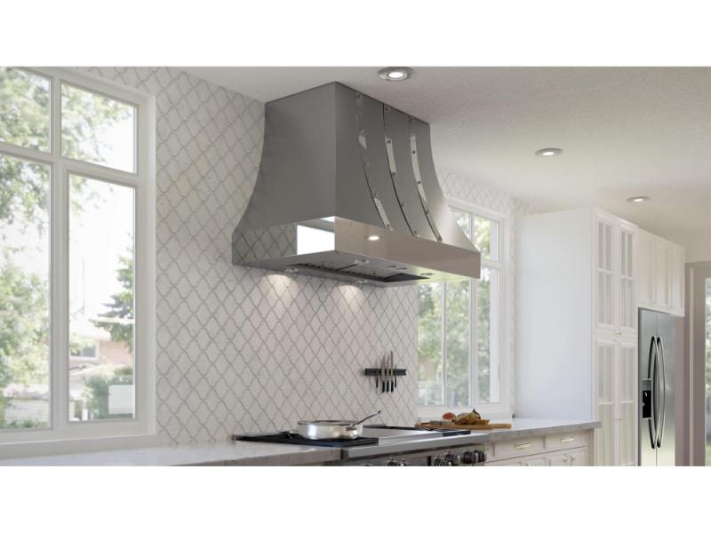 Elica Oristano Wall Mount Hood with Arezzo 600/1200 CFM Insert – Stainless Steel