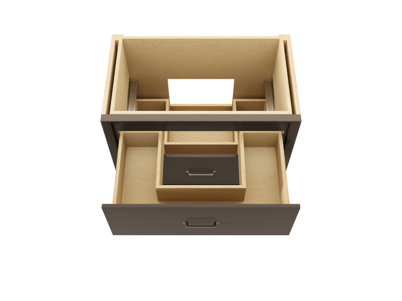 Vanderloc Alexandra Two Drawer Single Bathroom Vanity