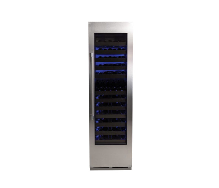 Perlick C-Series 24" Glass Door Single Zone Wine Column – Indoor - Stainless Steel & Panel Ready - Right & Left Hinge