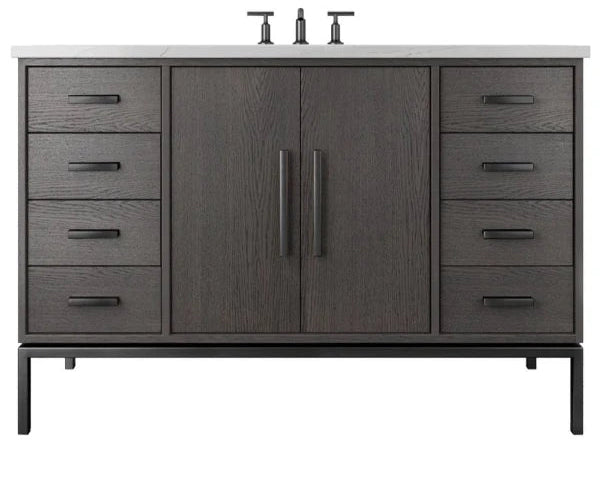 Vanderloc Rift White Oak Single Extra Wide Bathroom Vanity