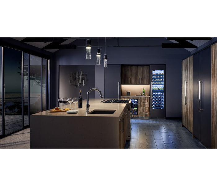 Perlick C-Series 24" Glass Door Single Zone Wine Column – Indoor - Stainless Steel & Panel Ready - Right & Left Hinge