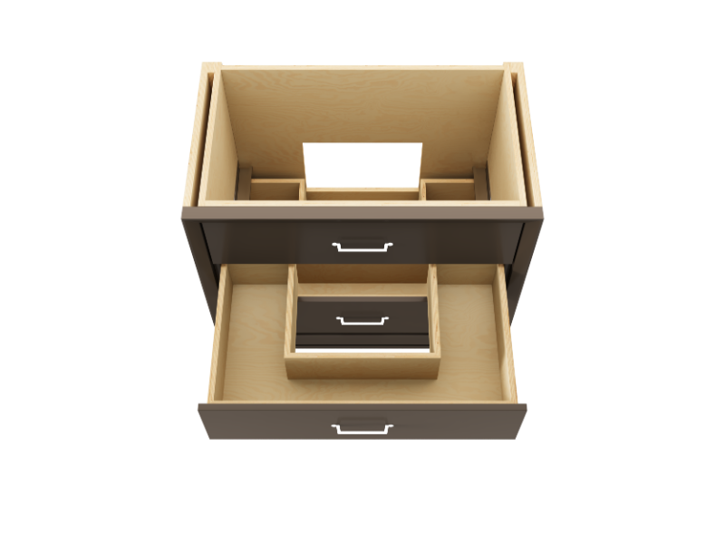 Vanderloc Alexandra Three Drawer Single Bathroom Vanity